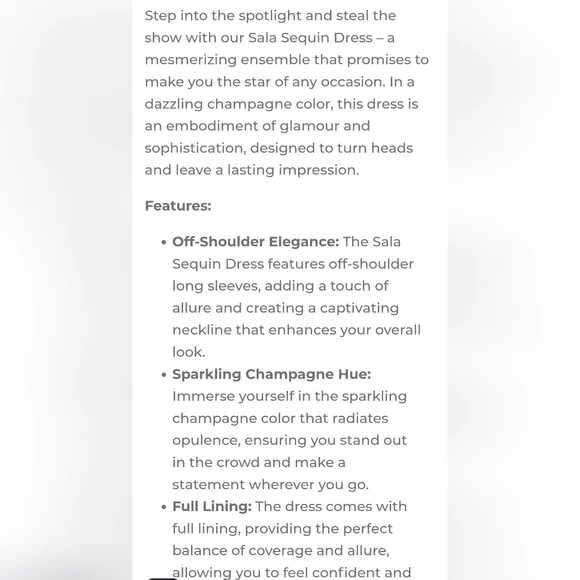 Sequin Dress by Style Rack - Picture 10 of 10